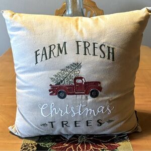 Christmas Farm pillow